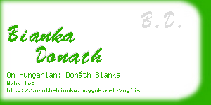 bianka donath business card