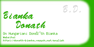 bianka donath business card